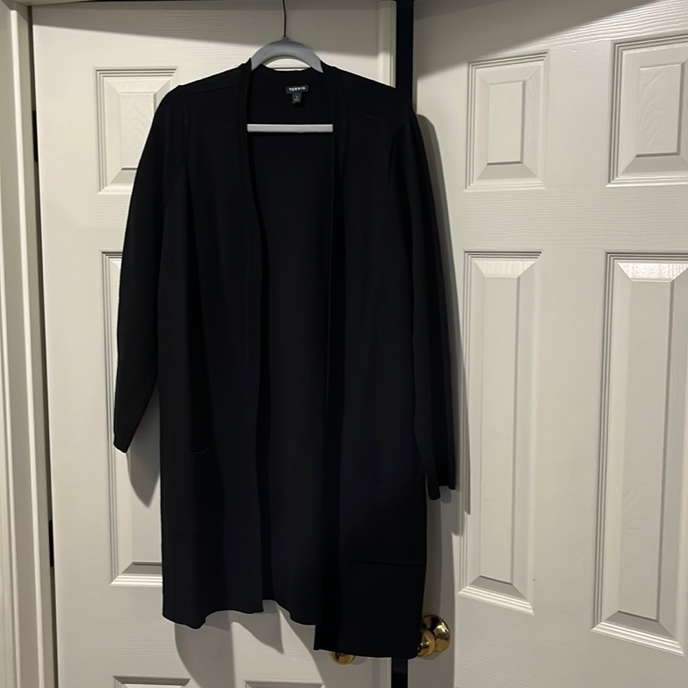Torrid black sweater cardigan new w/o tags size 1 (XL)